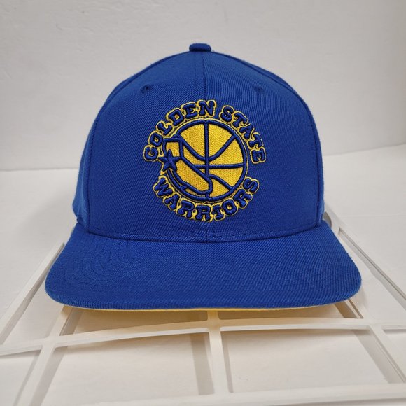 Mitchell & Ness Men's NBA Golden State Warriors Off White Cream Oxford Fitted Fitted Caps main image 1